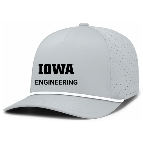 Pacific Headwear Light Weight Perforated Hat -- Silver