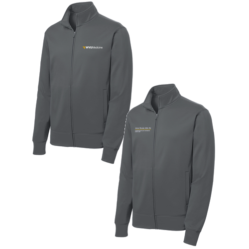 Sport-Tek Sport-Wick Fleece Full-Zip Jacket -- Dark Smoke Grey