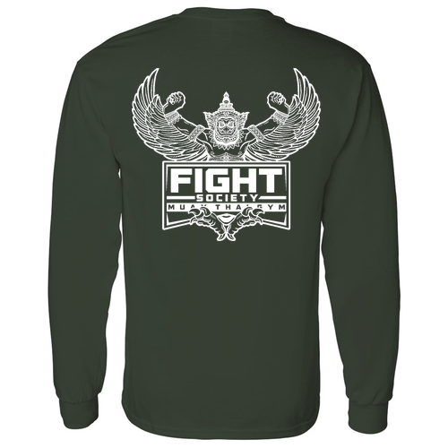 Gildan Heavy Cotton Longsleeve Basic T-Shirt -- Forest Green