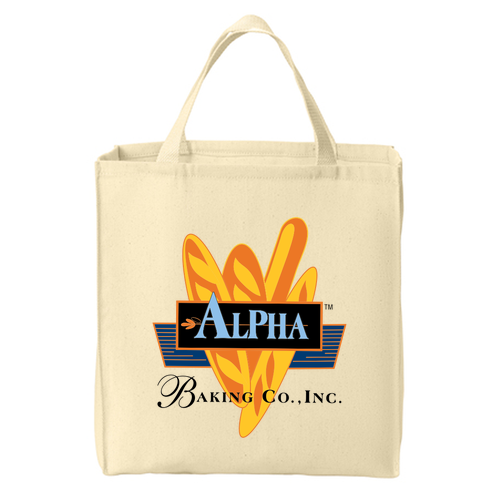 Port Authority Ideal Twill Grocery Tote -- Natural