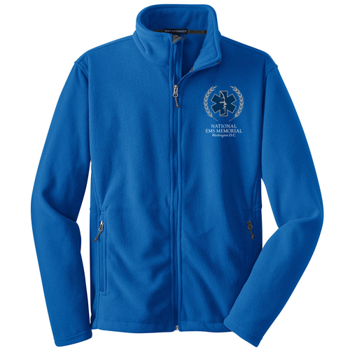 National EMS Memorial Unisex Full-Zip Fleece Royal Blue