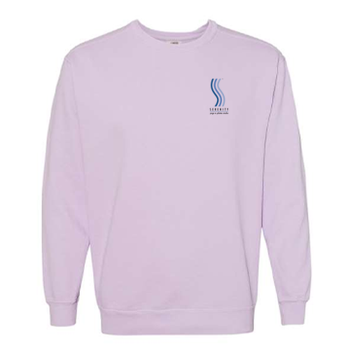 Comfort Colors Unisex Garment-Dyed Crewneck Sweatshirt -- Orchid