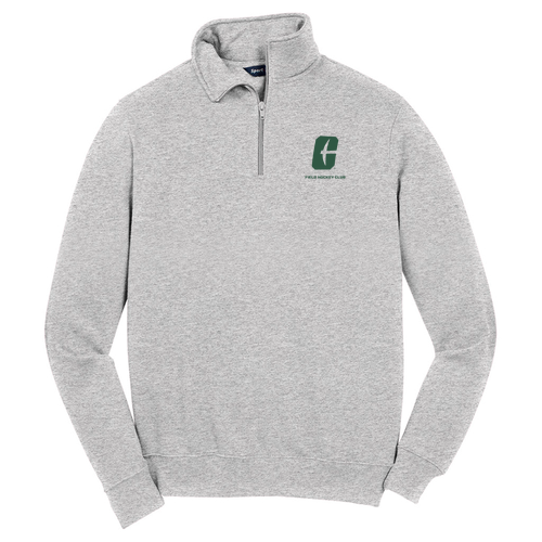 Sport Tek Quarter Zip Sweatshirt -- Athletic Heather