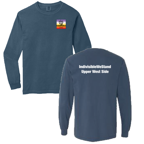 Comfort Colors Unisex Garment-Dyed Heavyweight Long Sleeve T-Shirt -- Midnight
