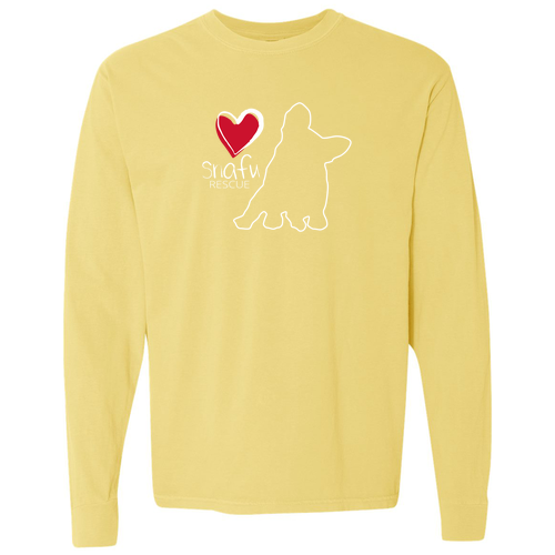Comfort Colors Unisex Garment-Dyed Heavyweight Long Sleeve T-Shirt -- Butter