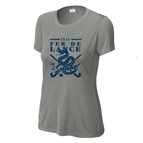Ladies Sport Tek Competitor Wicking Tee -- Grey Concrete Heather