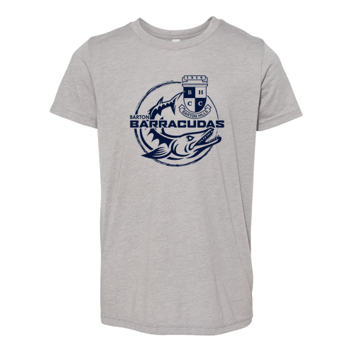 Youth Bella Canvas Soft Fitted Triblend Jersey Short Sleeve Tee -- Athletic Grey Triblend
