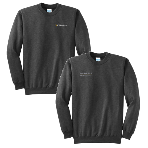 Port and Company Classic Crewneck Sweatshirt -- Dark Heather Grey