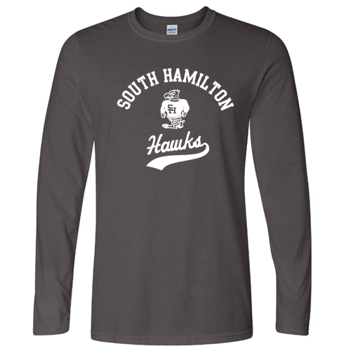 Gildan Softstyle Longsleeve T Shirt -- Charcoal