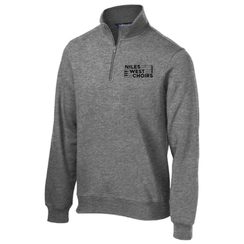 Sport Tek Quarter Zip Sweatshirt -- Vintage Heather
