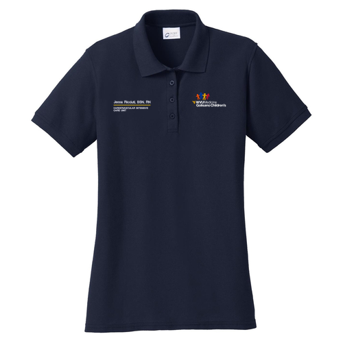 Port & Company Ladies Core Blend Pique Polo -- Deep Navy