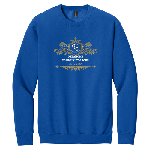 Gildan Adult Softstyle Fleece Crew Sweatshirt -- Royal