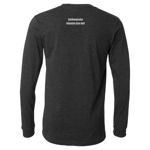 Bella+Canvas Unisex Heather Cvc Long Sleeve Tee- Heathers -- Dark Grey Heather