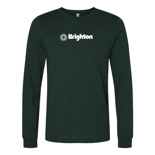 Brighton Logo 1 White Ink -- Long Sleeve Forest