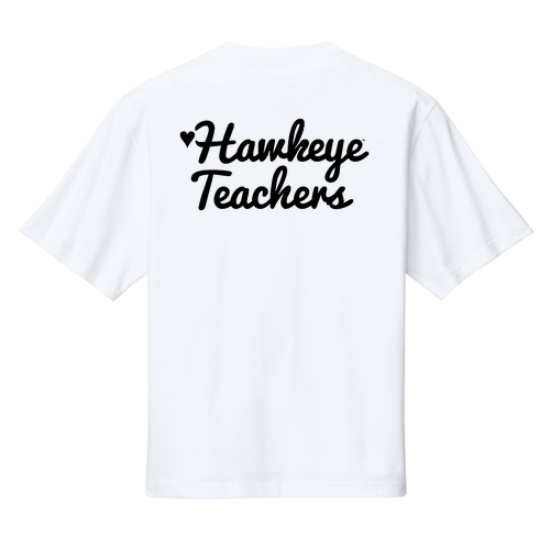 Hawkeye Teacher District Heavyweight Very Important Tee -- White