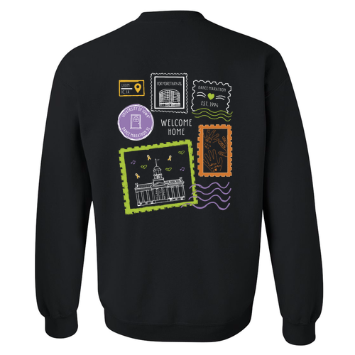 Gildan Heavy Blend Crew Neck Sweatshirt -- Black