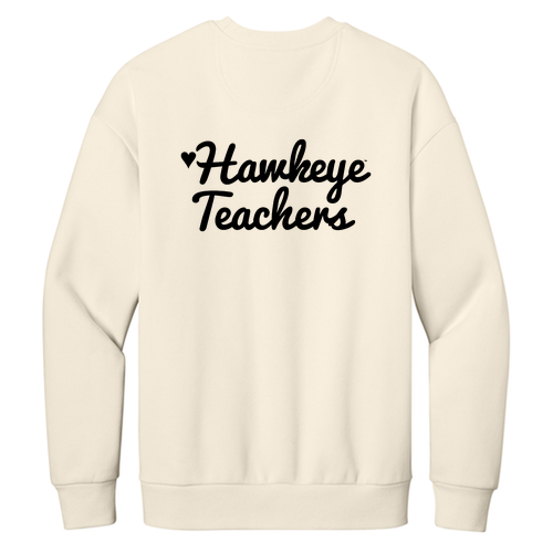 Hawkeye Teacher District V.I.T. Heavyweight Fleece Crew -- Griege
