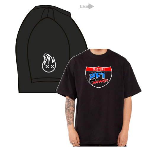 Shaka Wear Adult Max Heavyweight T-Shirt -- Black -- Loop Runners