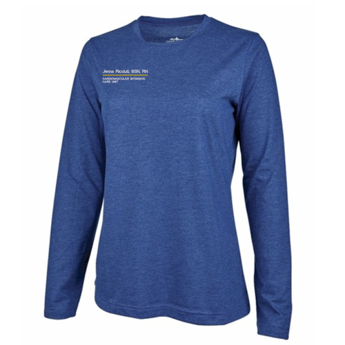 Charles River Women's Comfort-Core Long-Sleeve Crew -- Royal