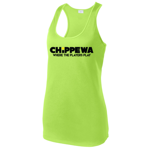 LADIES Sport-Tek PosiCharge Competitor Racerback Tank -- Lime Shock
