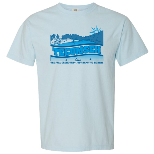 Comfort Colors Ringspun Garment Dyed T Shirt -- Chambray