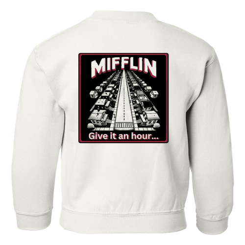 Gildan Heavy Blend Youth Crew Neck Sweatshirt -- White