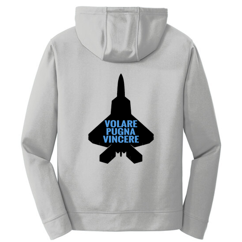 Port and Company Performance Fleece Pullover Hooded Sweatshirt -- Silver