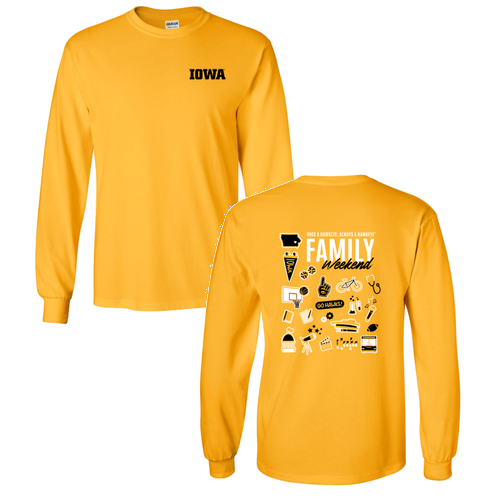 Gildan Ultra Cotton Longsleeve Basic T-Shirt -- Gold