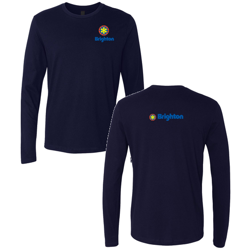 Brighton Logo 2 Full color -- Long Sleeve Midnight Navy