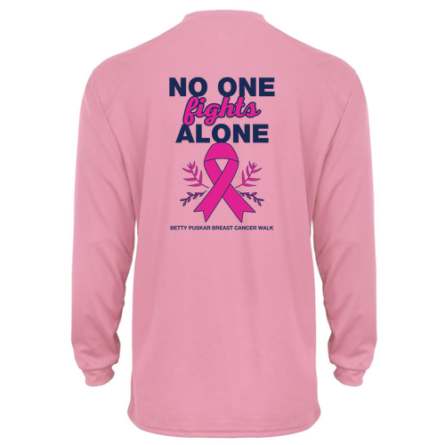 Badger B Dry Core Long Sleeve T-Shirt -- Pink