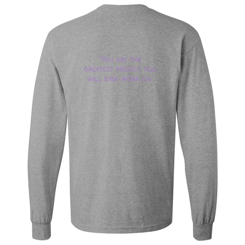 Gildan Heavy Cotton Longsleeve Basic T-Shirt -- Sport Grey