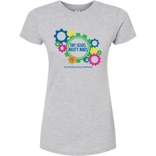 Tultex Women's Slim Fit Fine Jersey T-Shirt -- Heather Grey
