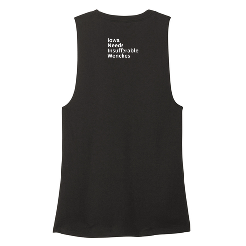 District Women's Perfect Tri Muscle Tank -- Black
