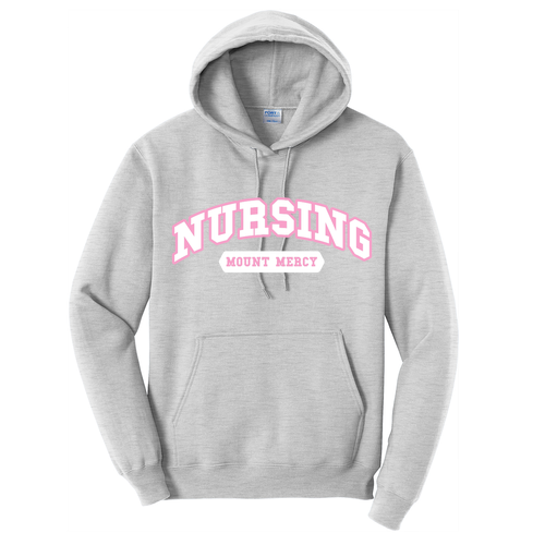 Port and Company Core Fleece Pullover Hooded Sweatshirt -- Ash