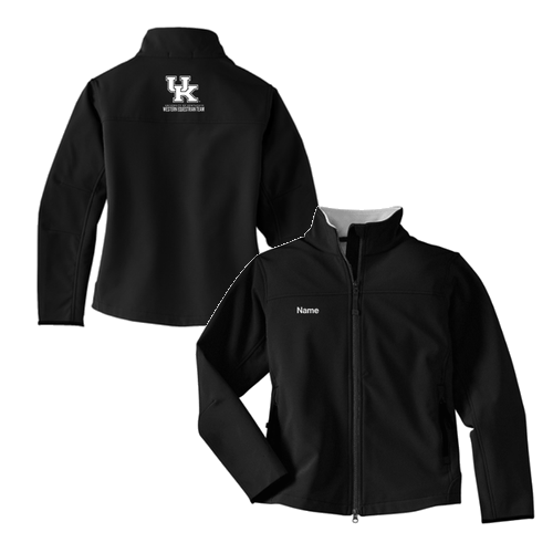 Port Authority Ladies Glacier Soft Shell Jacket -- Black / Chrome