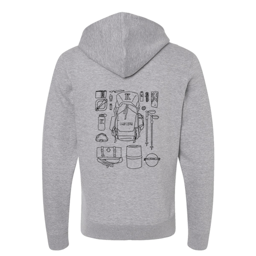 J America Unisex BTB Fleece Hooded Sweatshirt -- Oxford
