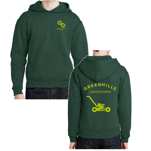 Youth Jerzees 8 Oz., 50/50 Nublend Hooded Pullover -- Forest Green