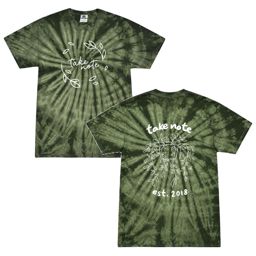 Colortone Unisex Multi-Color Tie-Dyed T-Shirt -- Spider Green