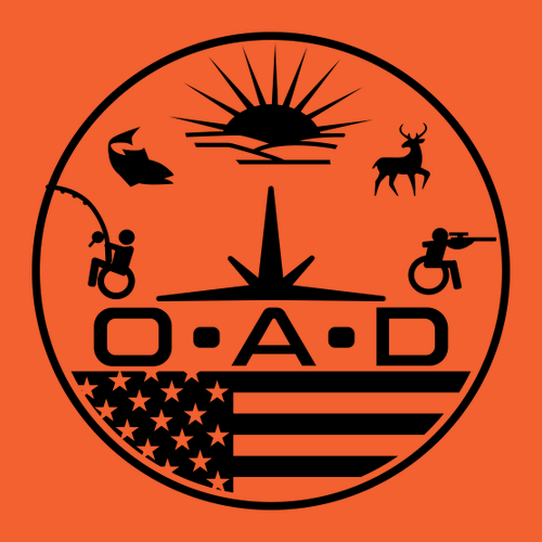 Embroidered Knit Hat with Cuff -- Blaze Orange