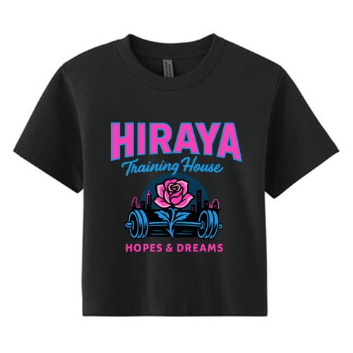 Hiraya Miami Crop Tee -- Black