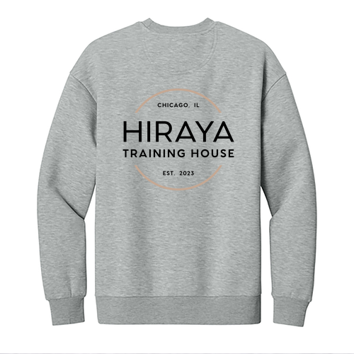 [HIDE] Hiraya Classic Logo Crewneck Sweatshirt-- Light Heather Grey