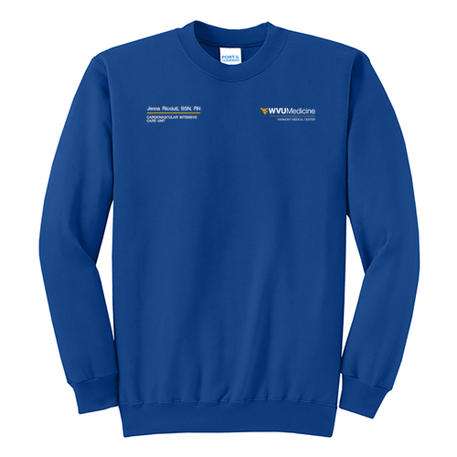 Port and Company Classic Crewneck Sweatshirt -- True Royal