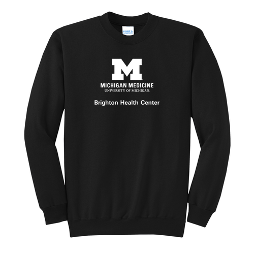 Port and Company Classic Crewneck Sweatshirt -- Jet Black