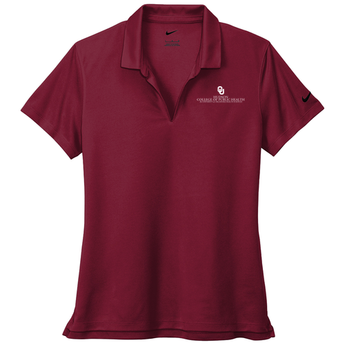 Nike Ladies Dri-Fit Micro Pique 2.0 Polo Embroidered -- Team Red