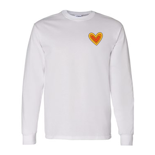 Gildan Heavy Cotton Longsleeve Basic T-Shirt -- White