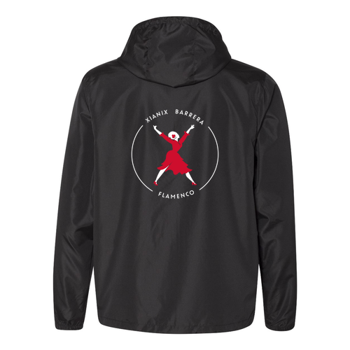 Independent Trading Co. Lightweight Windbreaker Zip Jacket -- Black