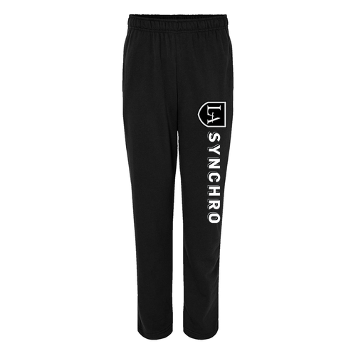 Bella + Canvas Unisex Straight-Leg Sweatpant -- Black