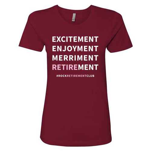 Excitement Ladies T-Shirt- Cardinal