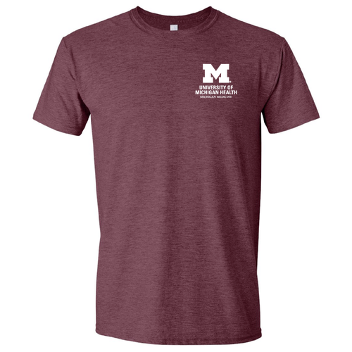 Mens/Unisex Gildan SoftStyle T-Shirt -- Heather Maroon