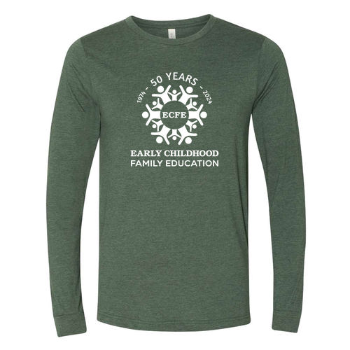 Bella+Canvas Unisex Heather Cvc Long Sleeve Tee- Heathers -- Heather Forest